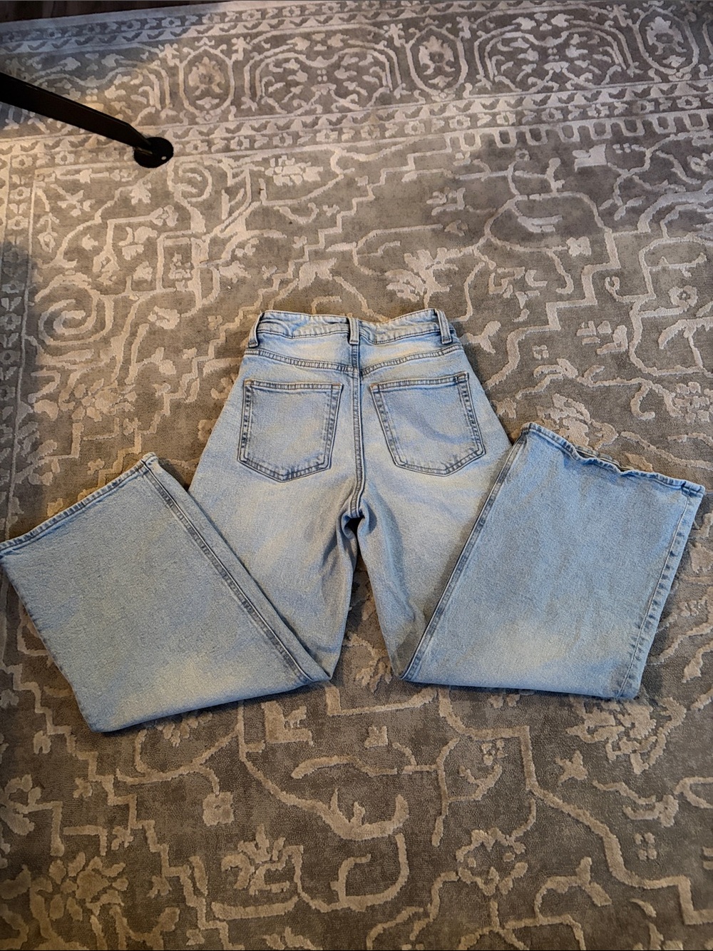 H&M Light Blue Wide-Leg Jeans -High Waisted - Picture 2 of 3